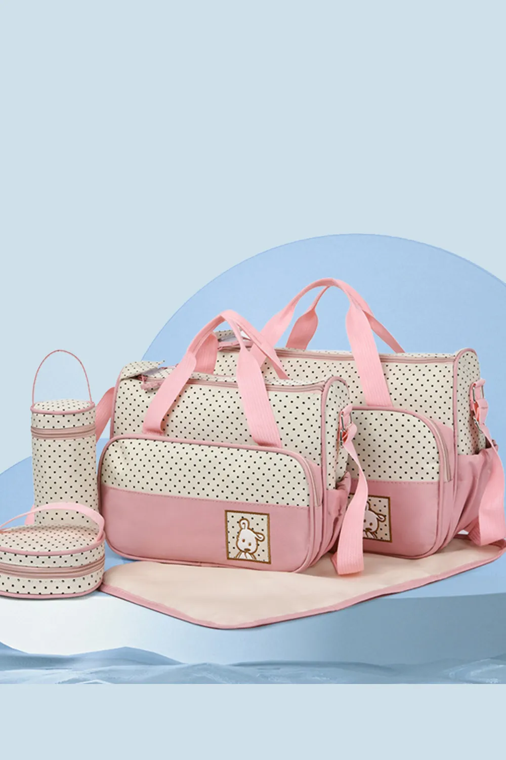 Oxford Cloth Contrast 4 Piece Bag Set, image 9