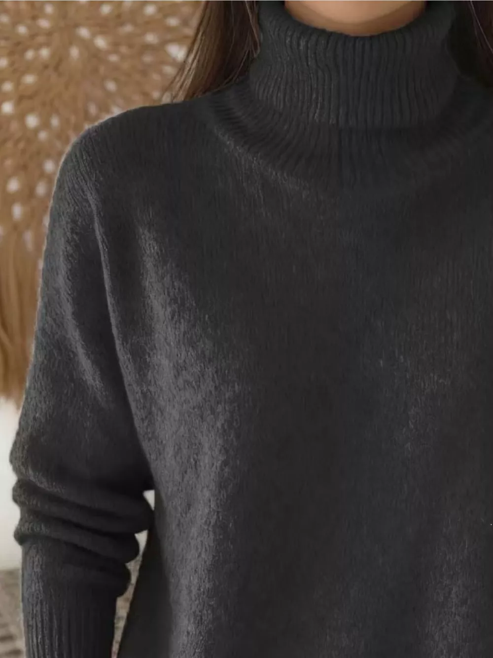 Turtleneck Long Sleeve Sweater, image 6