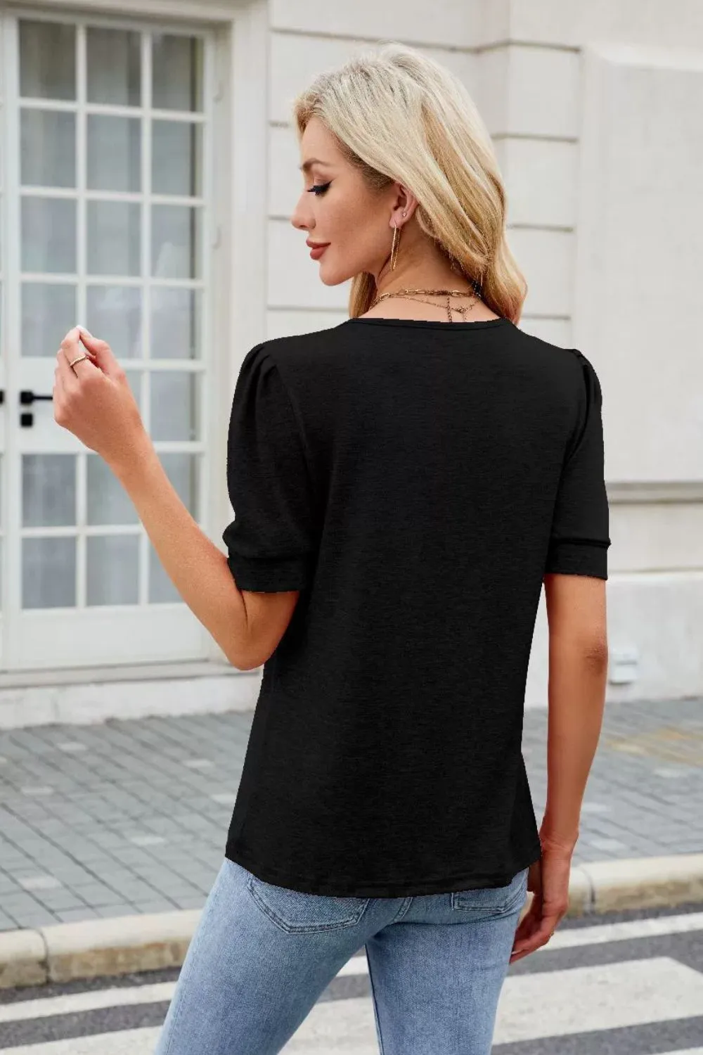 Round Neck Short Sleeve T-Shirt, image 11