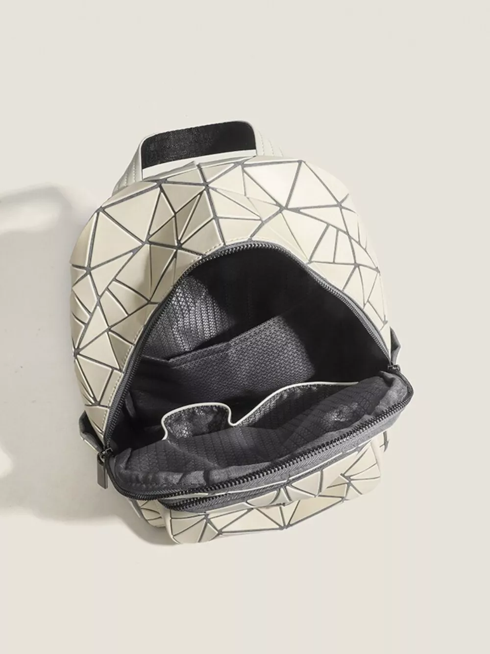 Geometric Lattice Pattern Fashion Backpack Bag, image 12