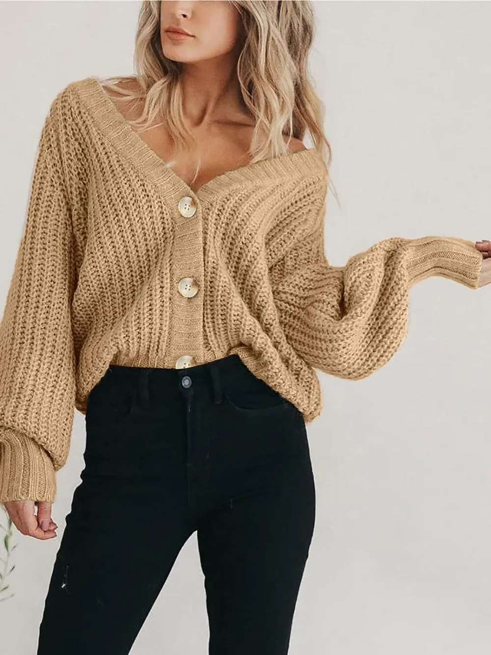 Button Up Long Sleeve Cardigan, image 3