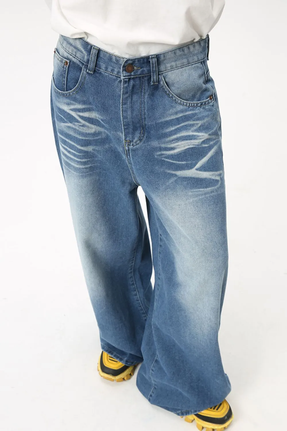 Wide Leg Jeans with Pockets, image 4