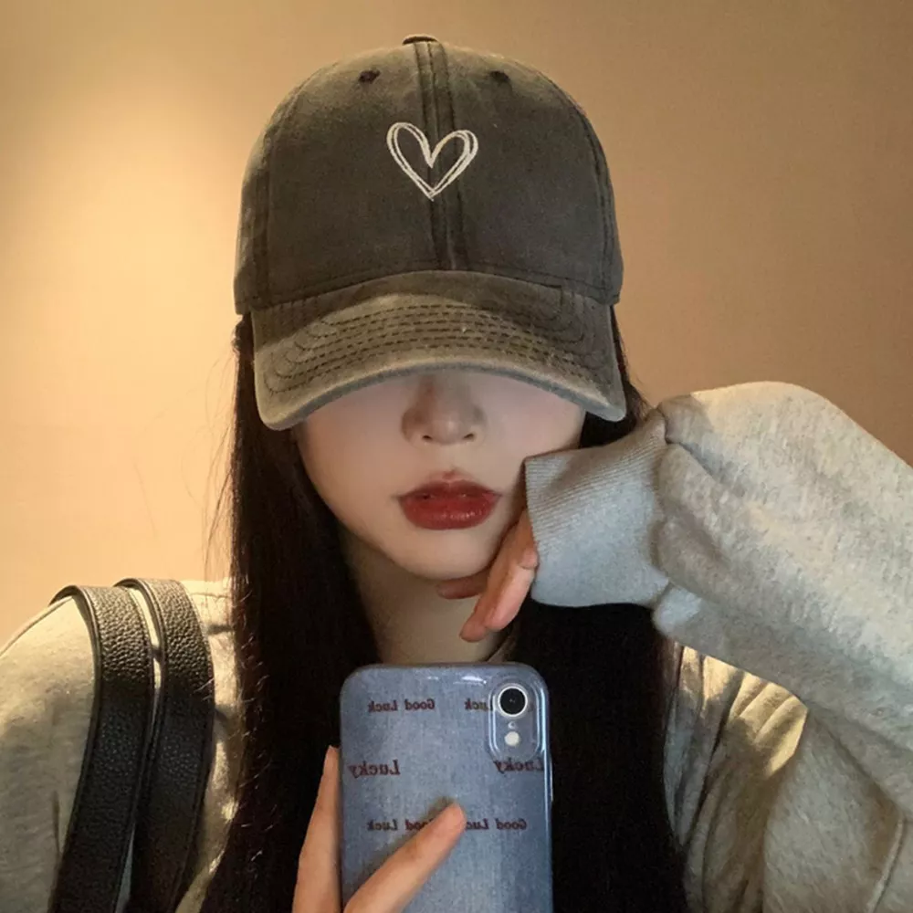 Embroidered Heart Baseball Cap, image 5