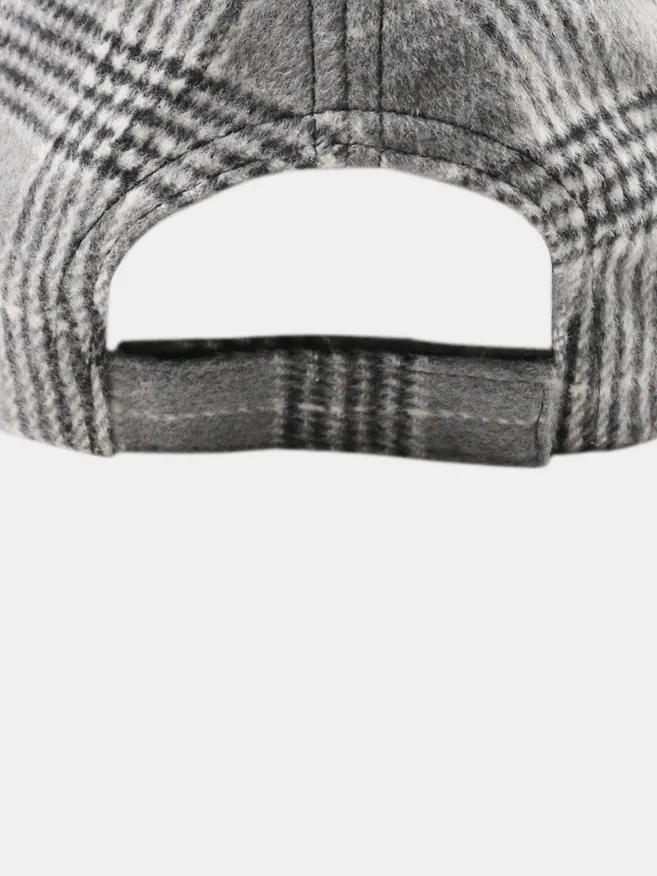 Plaid Adjustable Cotton Baseball Cap, image 5