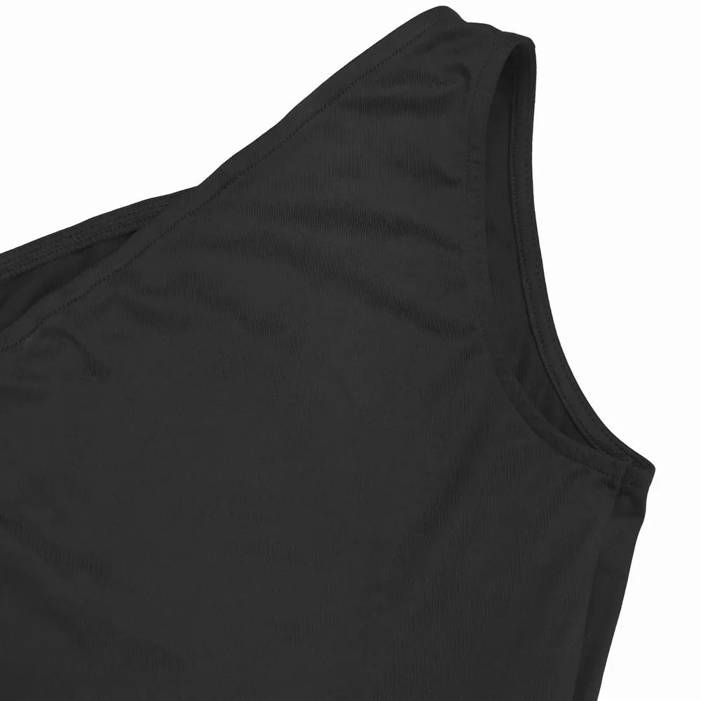 Ruched One-Shoulder Maxi Dress, image 6