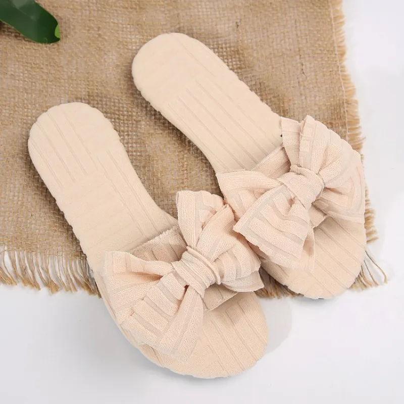 Bow Knot Open Toe Slippers, image 26