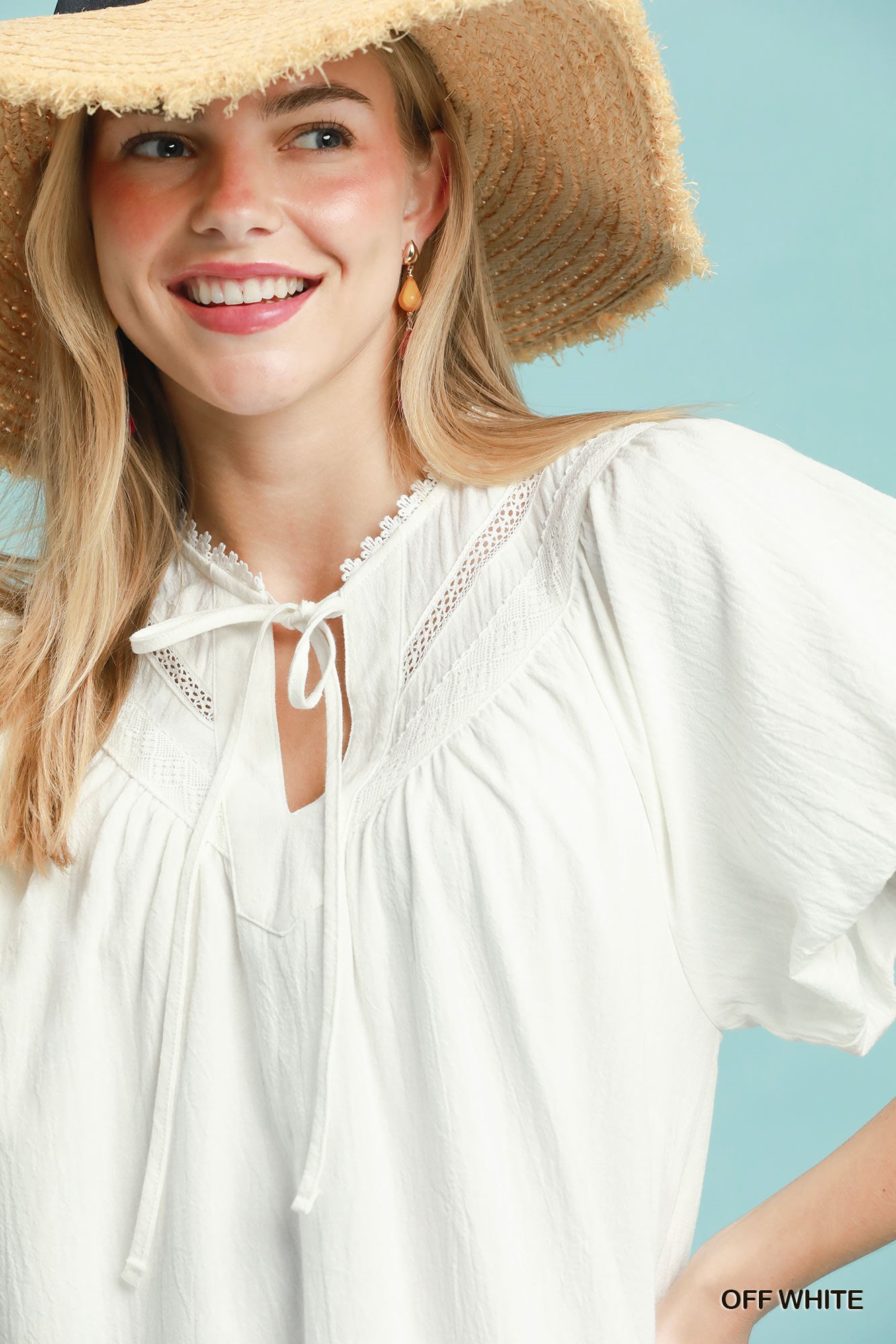 Flutter Sleeve Tassel Tie Ruffle Hem Mini Dress, image 5