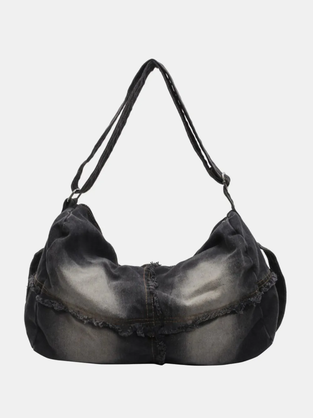 Raw Hem Gradient Crossbody Bag, image 6
