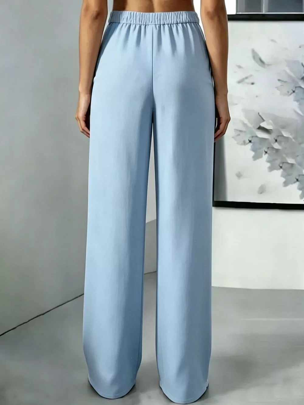 High-Waisted Pleated Wide-Leg Pants, image 30