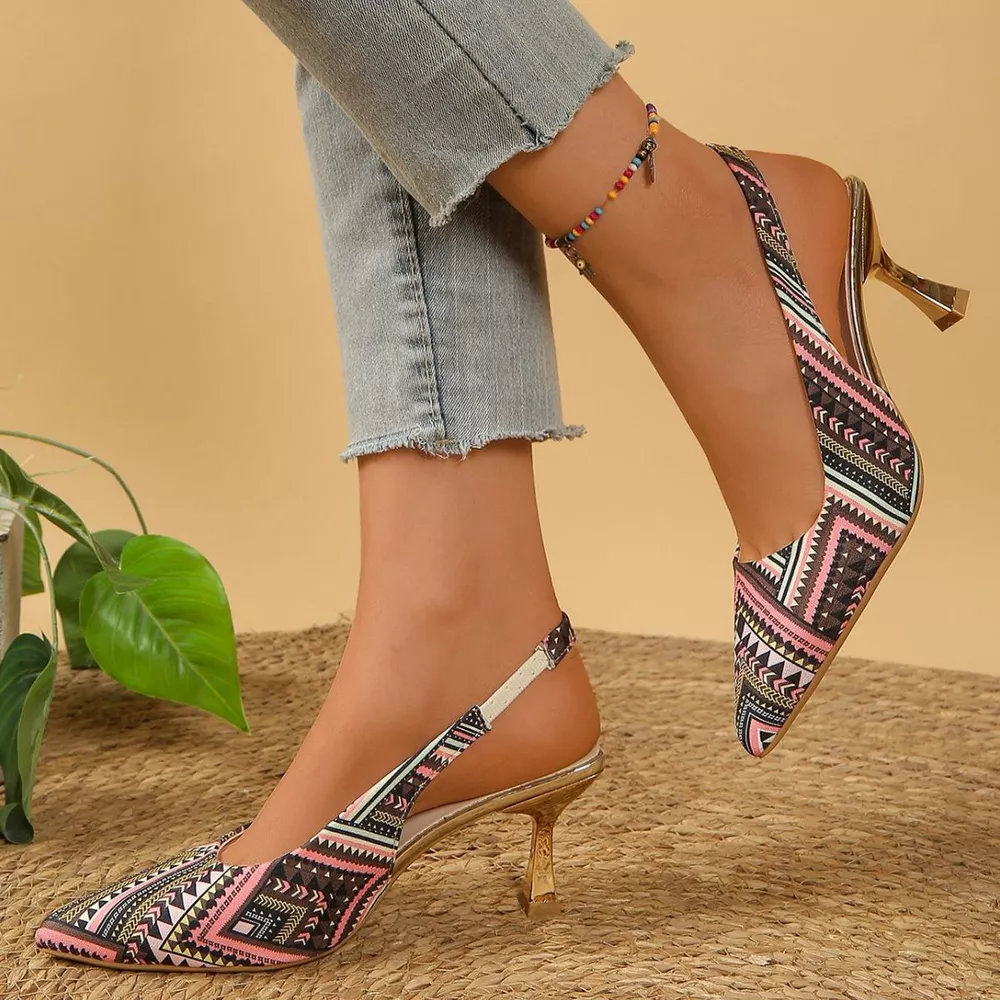 Point Toe Slingback Pumps, image 4