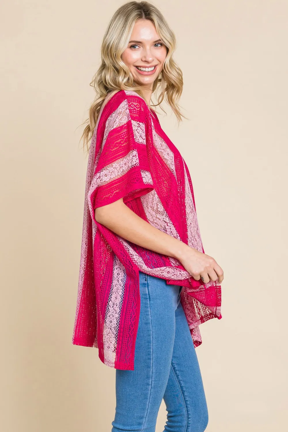 Cotton Bleu by Nu Label V Neck Drop Shoulder Oversize Top, image 4