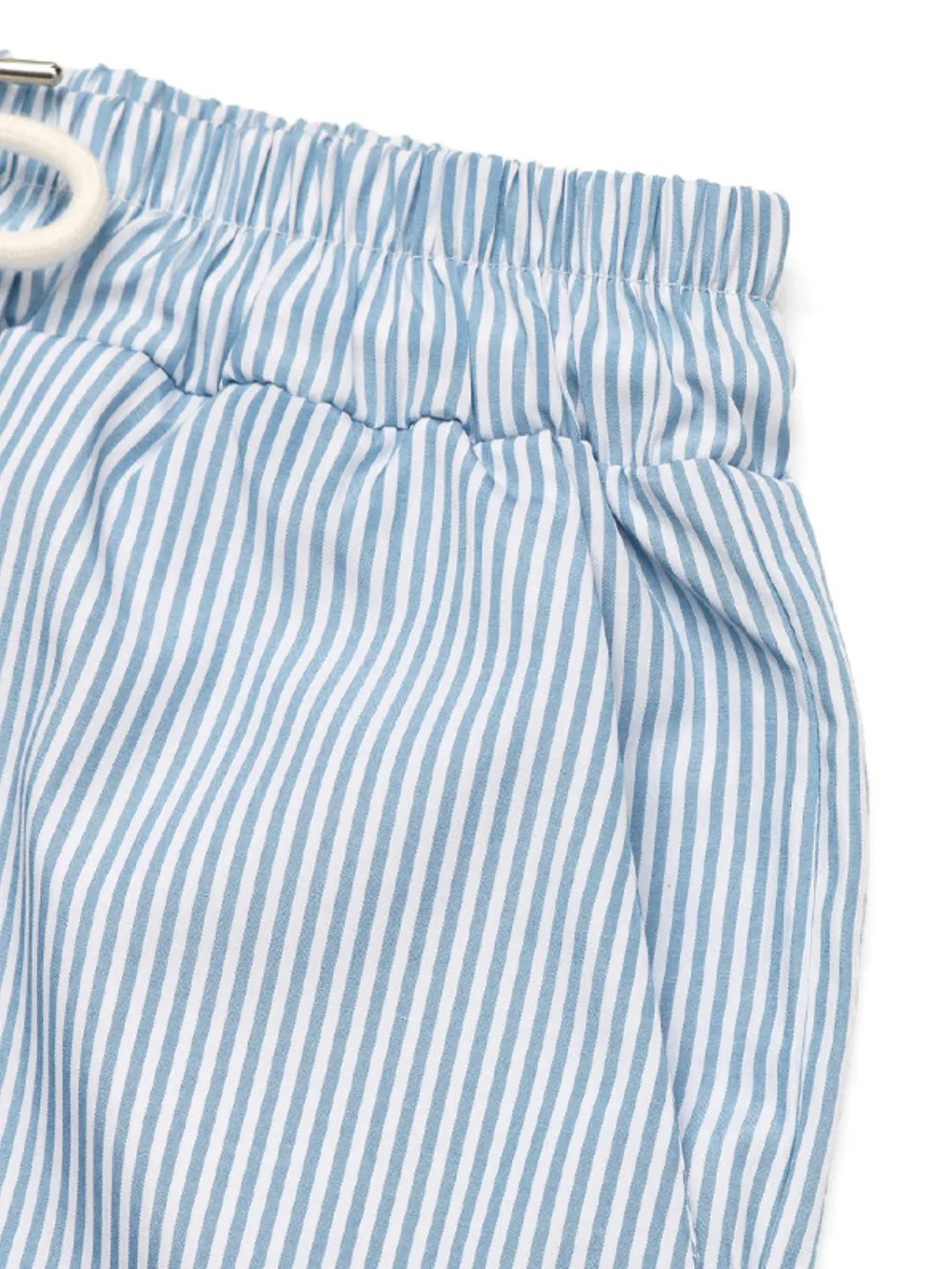Drawstring Striped Wide Leg Cargo Pants, image 3