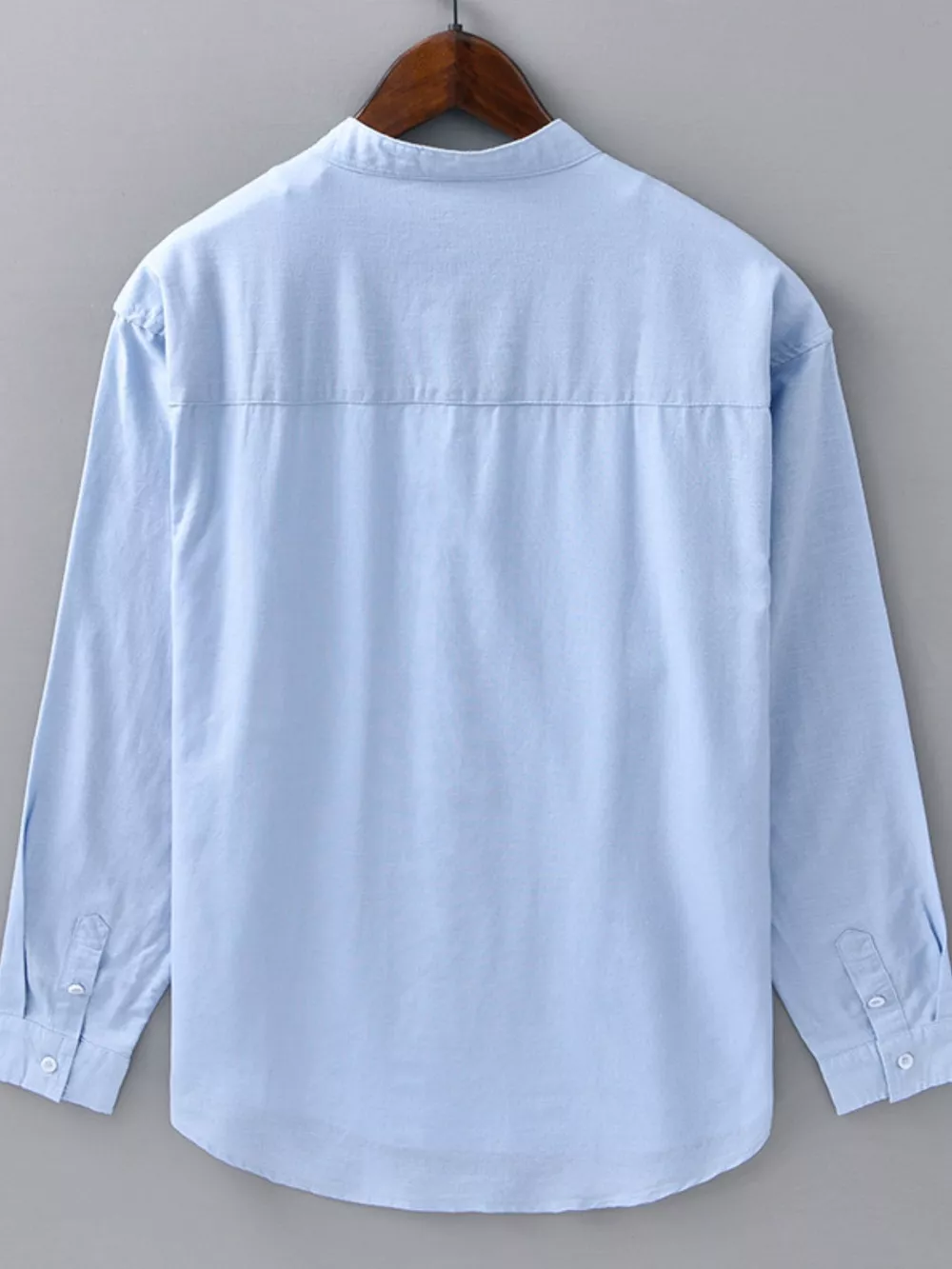 Men's Plus Size Casual Button Up Long Sleeve Shirt, image 2