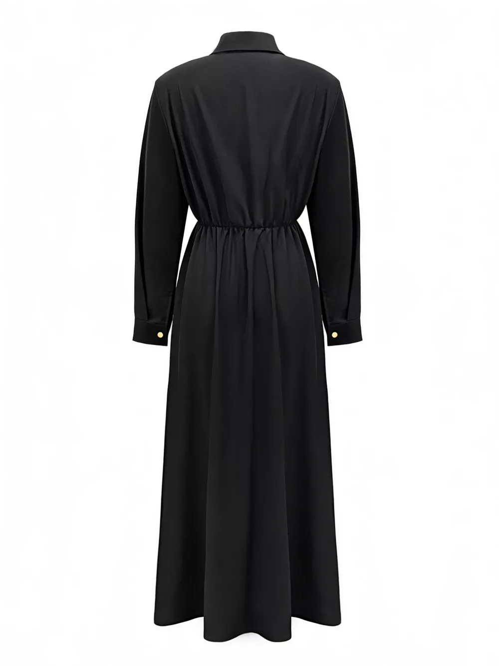 Button Front Long Sleeve Maxi Dress, image 2