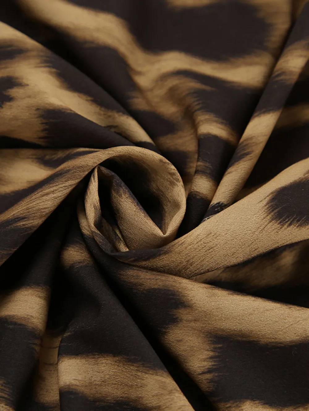 Leopard Print High Waist Flare Maxi Skirt, image 7
