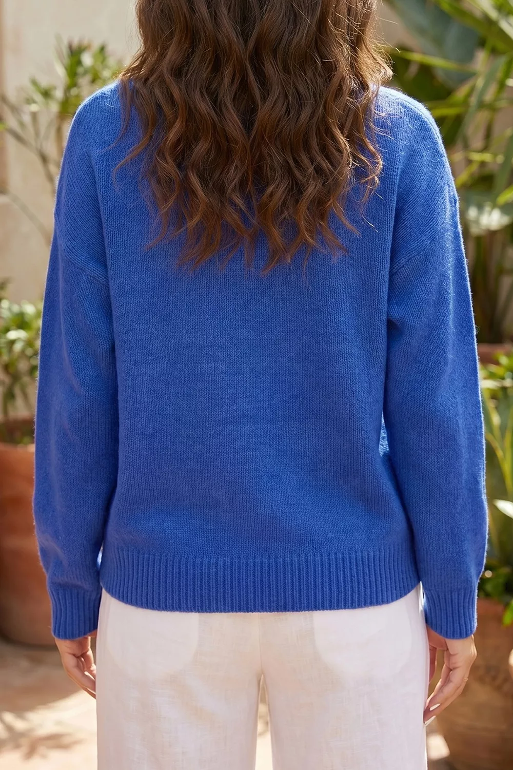 Duck Graphic Drop Shoulder Long Sleeve Sweater, image 2