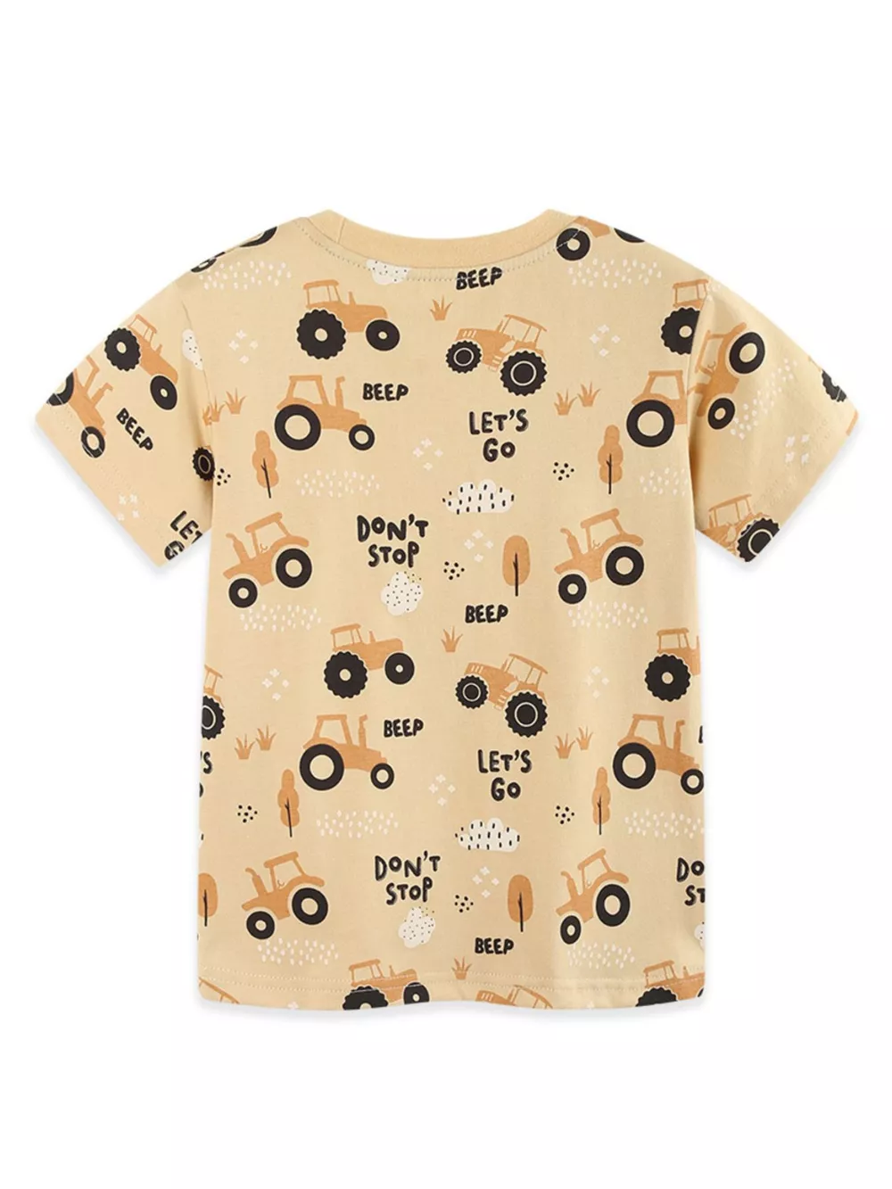 Children's Tractor Print Crew Neck Short Sleeve T-Shirt, image 6
