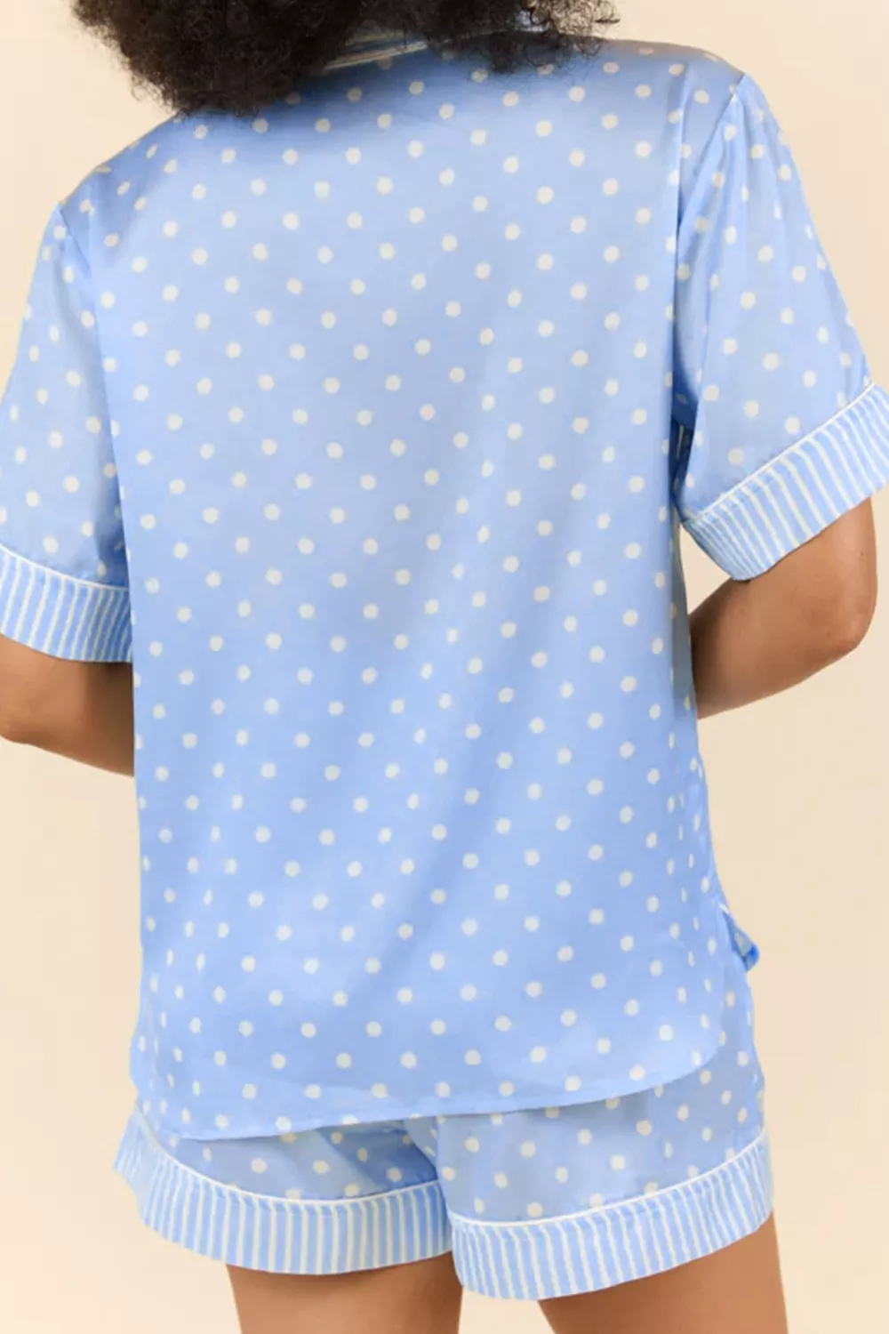 Dotted Print Soft Short Pajama Set, image 2
