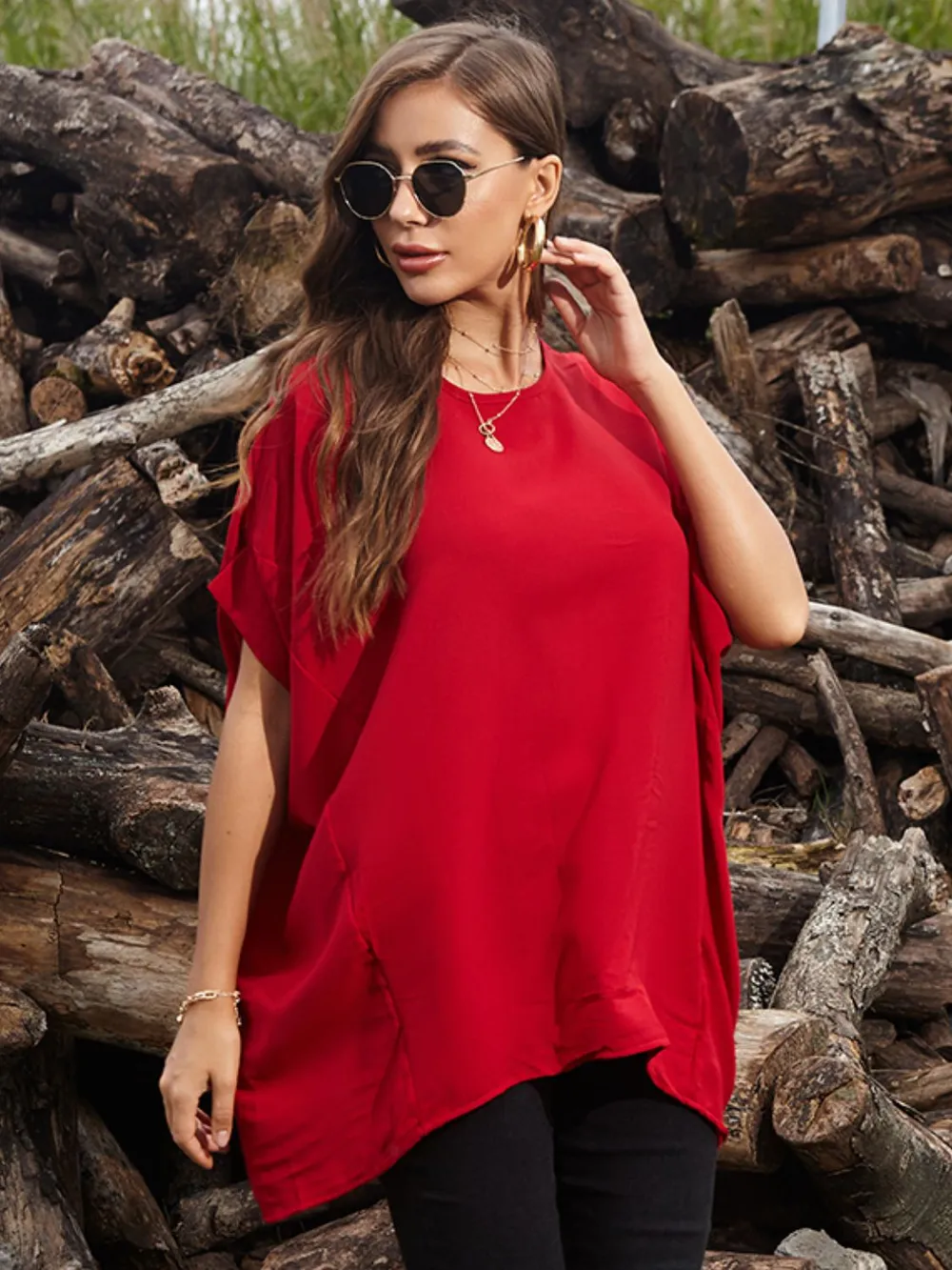 Round Neck Short Sleeve T-Shirt, image 7