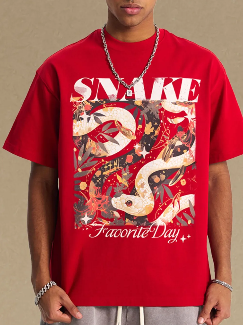 Men's Graphic Round Neck Half Sleeve T-Shirt, image 2