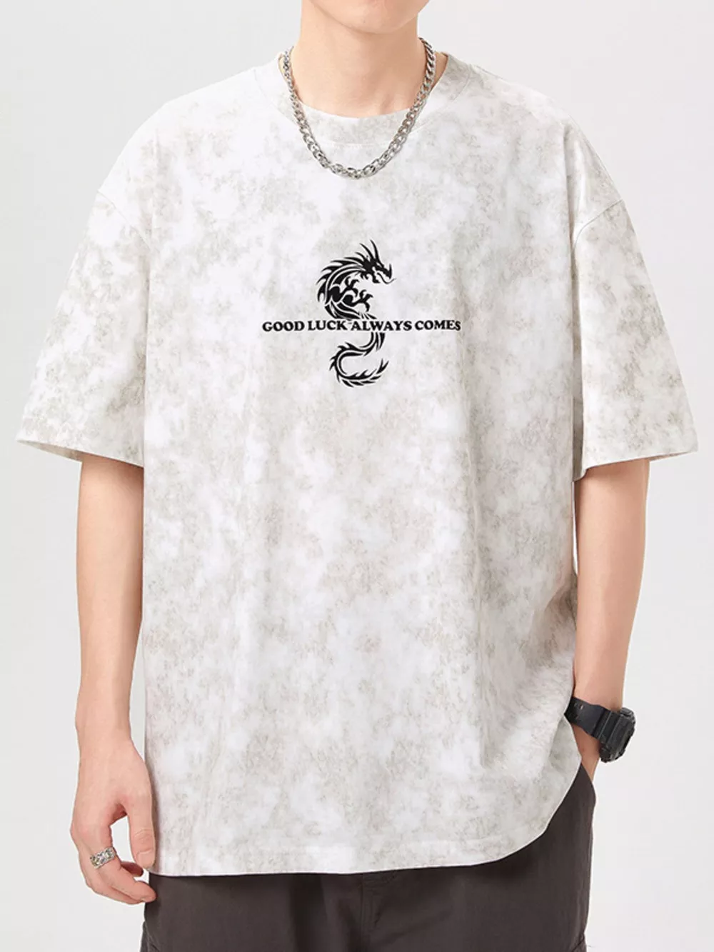 Men's Plus Size Round Neck Short Sleeve T-Shirt, image 10