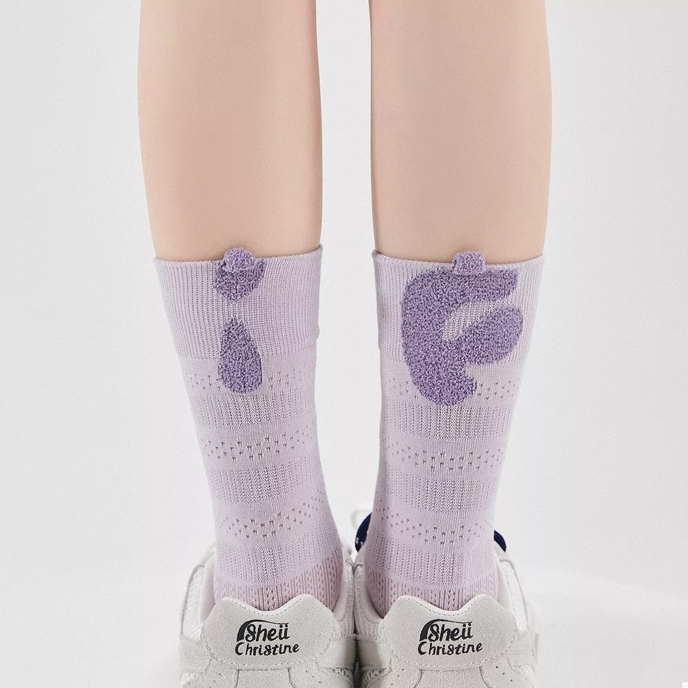 Breathable Letter Crew Socks, image 9