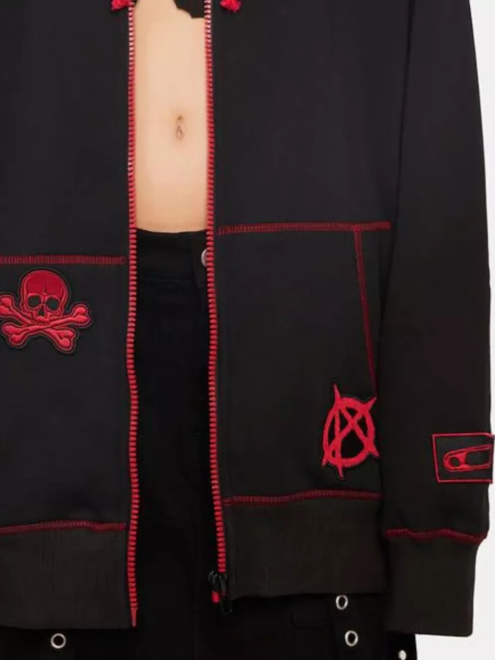 Halloween Zip-Up Drawstring Hoodie, image 14