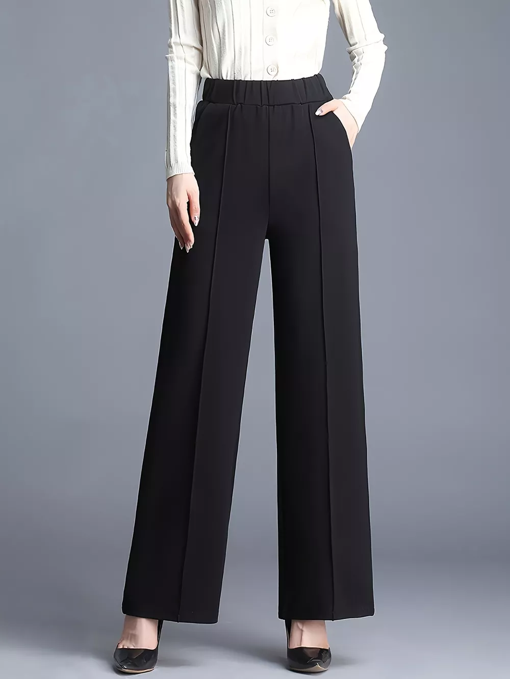High Waist Wide Leg Pants, image 4