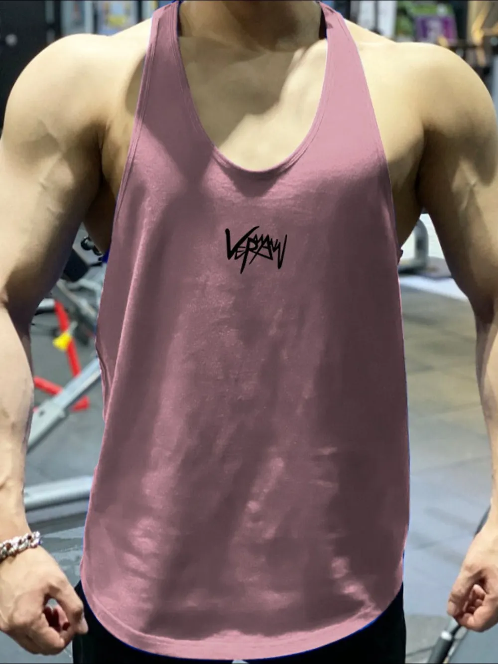 Men's Plus Size Round Neck Racerback Tank, image 10
