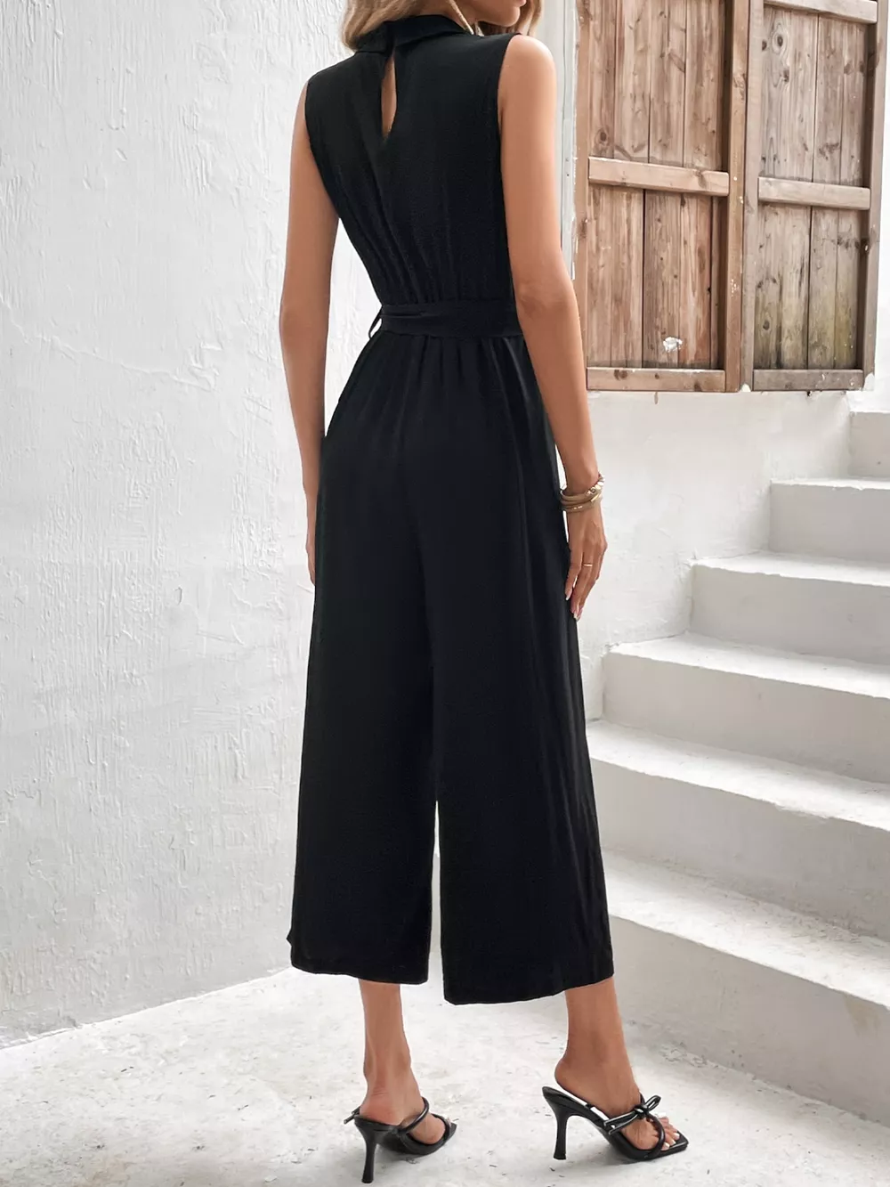 Sleeveless Wide Leg Jumpsuit, image 3