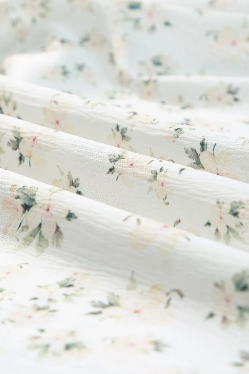 Floral Smocked Short Puff Sleeve Maxi Dress, image 5