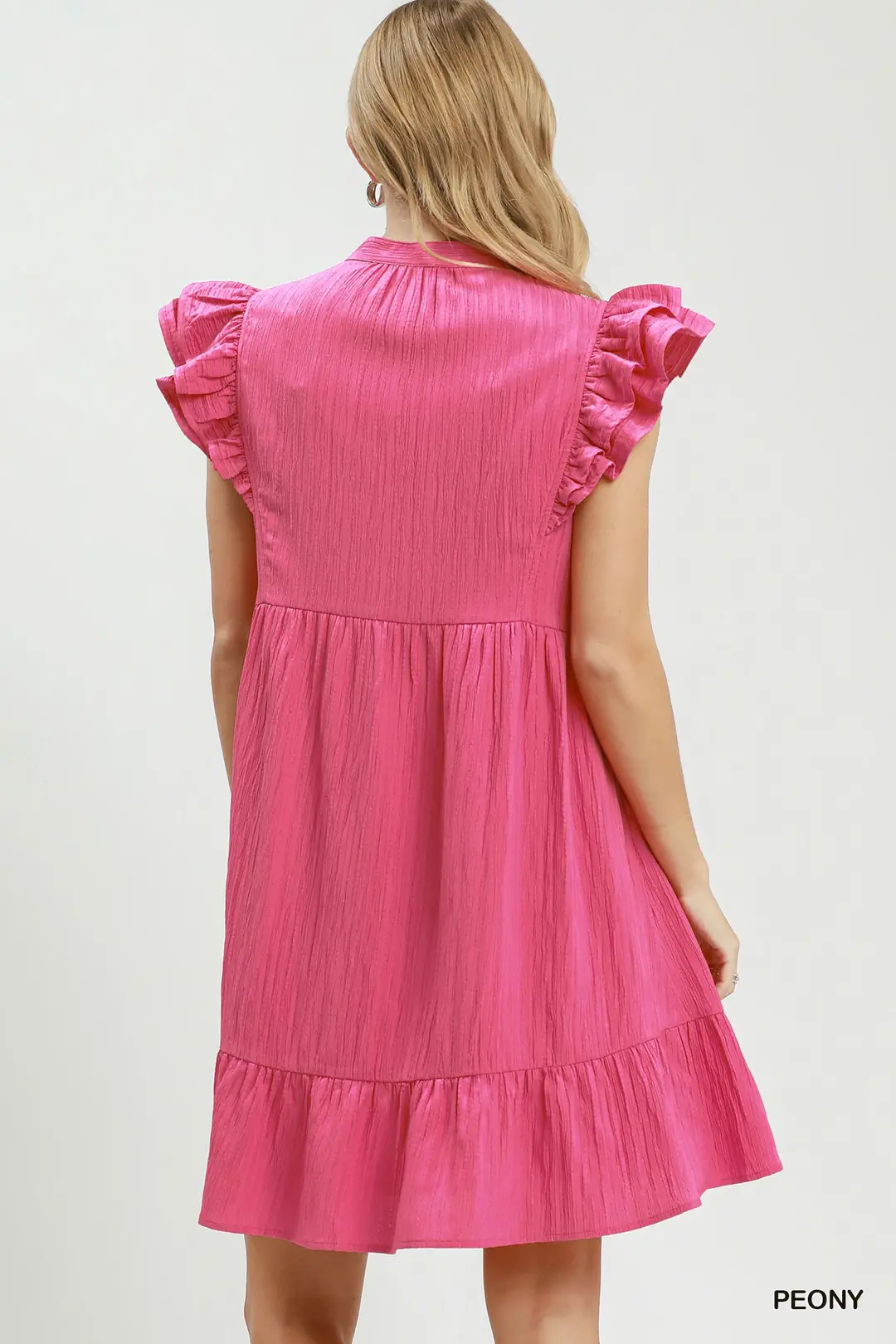 Ruffle Sleeve Babydoll Dress, image 3