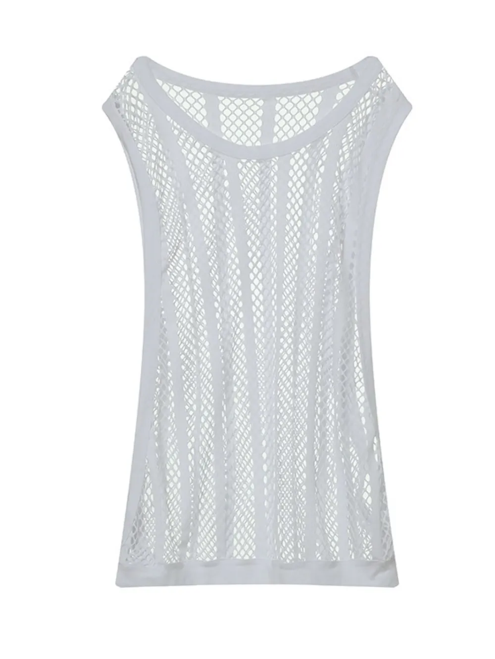 Men's Openwork Round Neck Tank, image 7