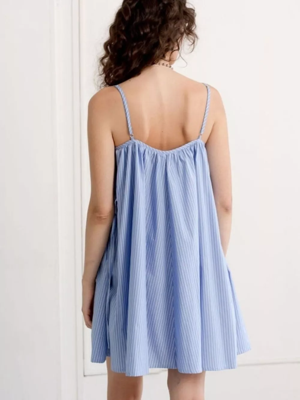 Polka Dot Spaghetti Strap Mini Dress, image 7