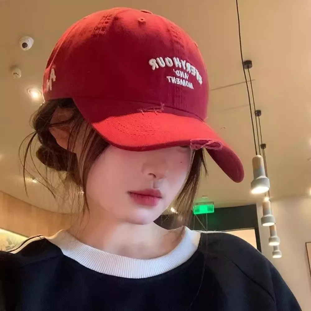 Distressed Embroidered Baseball Cap, image 3