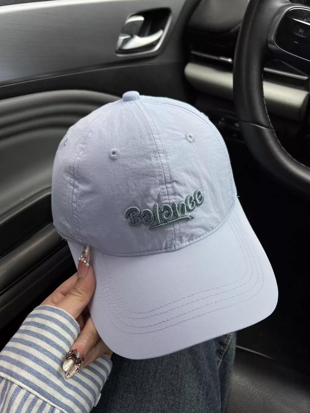 Embroidered Letter Baseball Cap