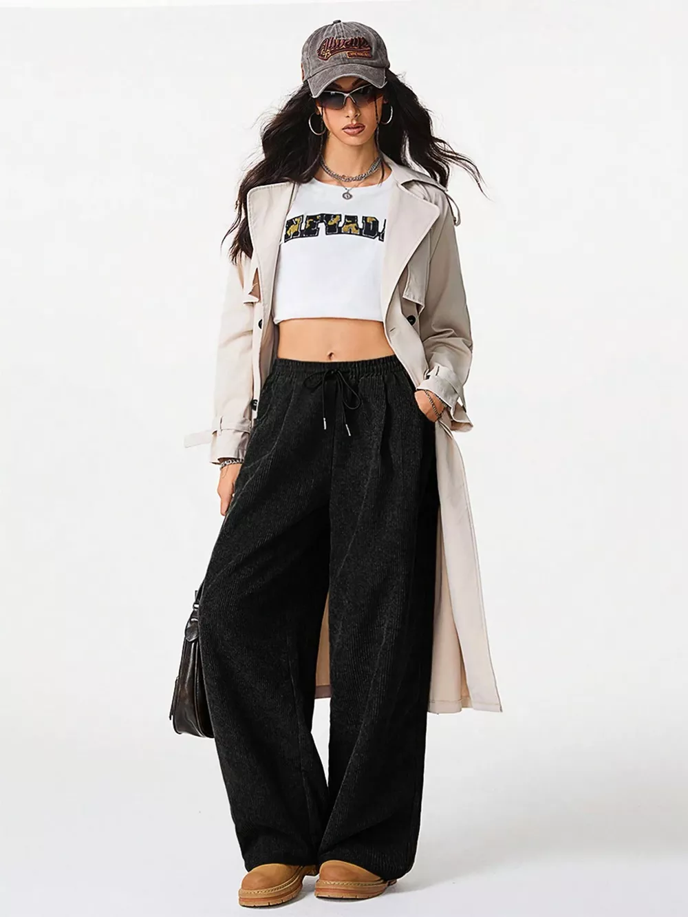 Corduroy Wide Leg Pants, image 4