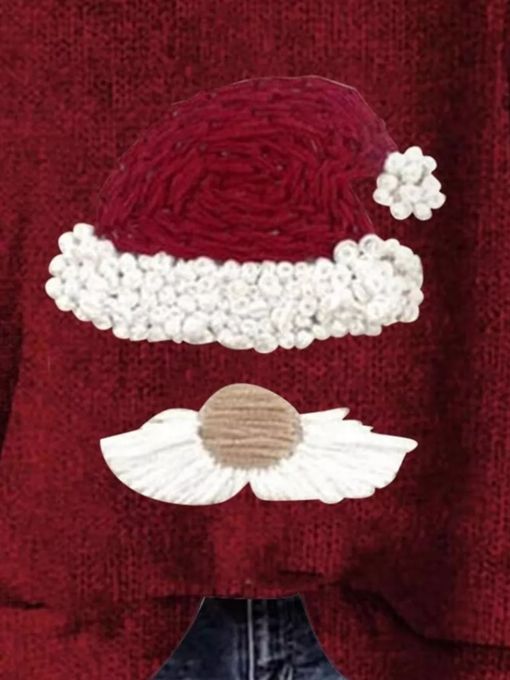 Christmas Graphic Dropped Shoulder Sweater, image 6
