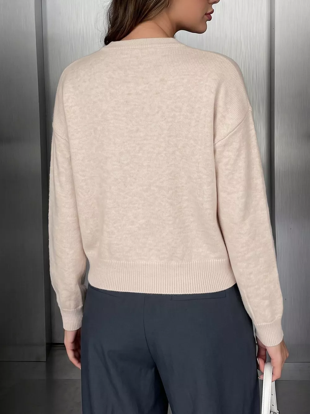 Button Up Dropped Shoulder Cardigan, image 8