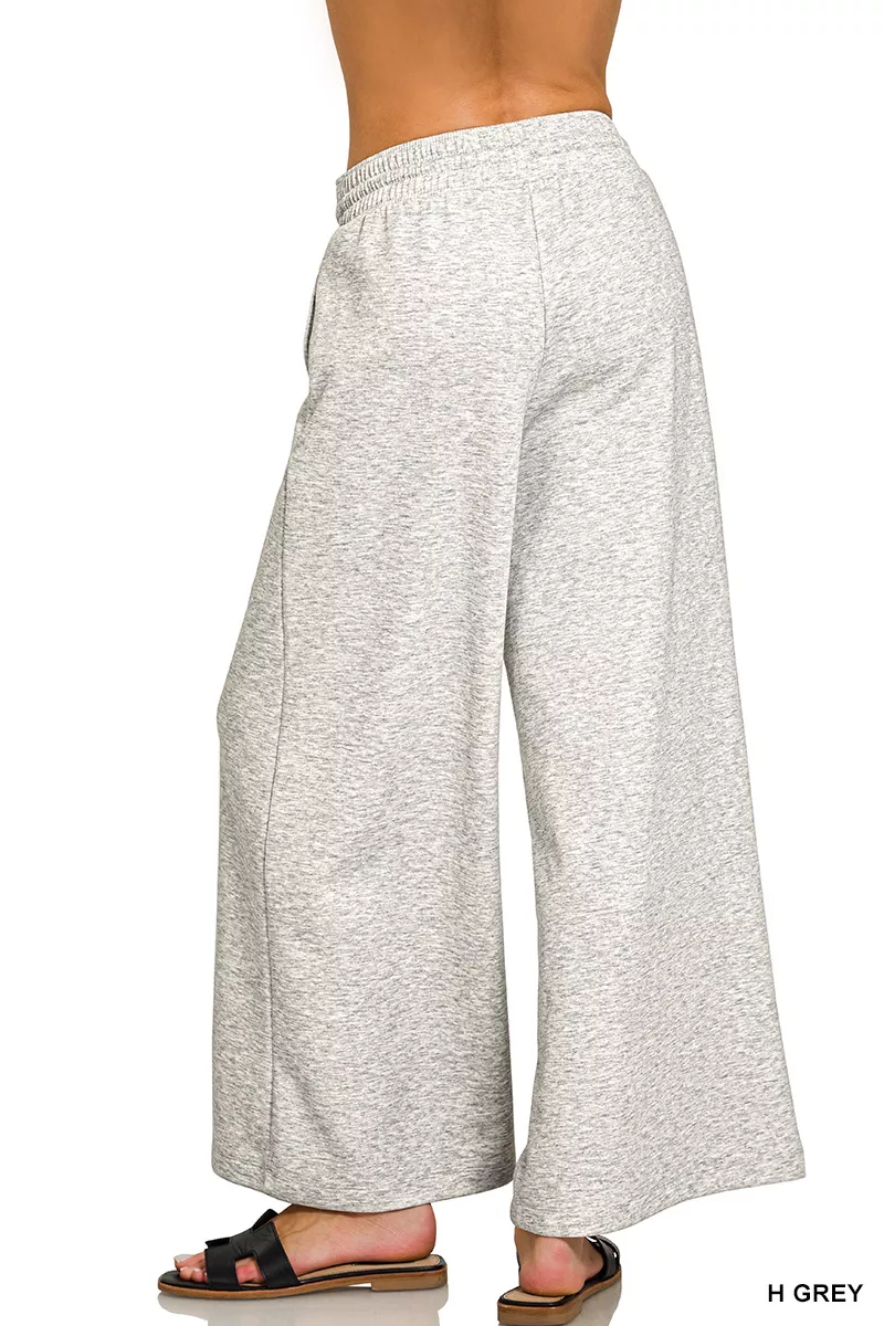 Scuba Drawstring Wide Leg Pants, image 3