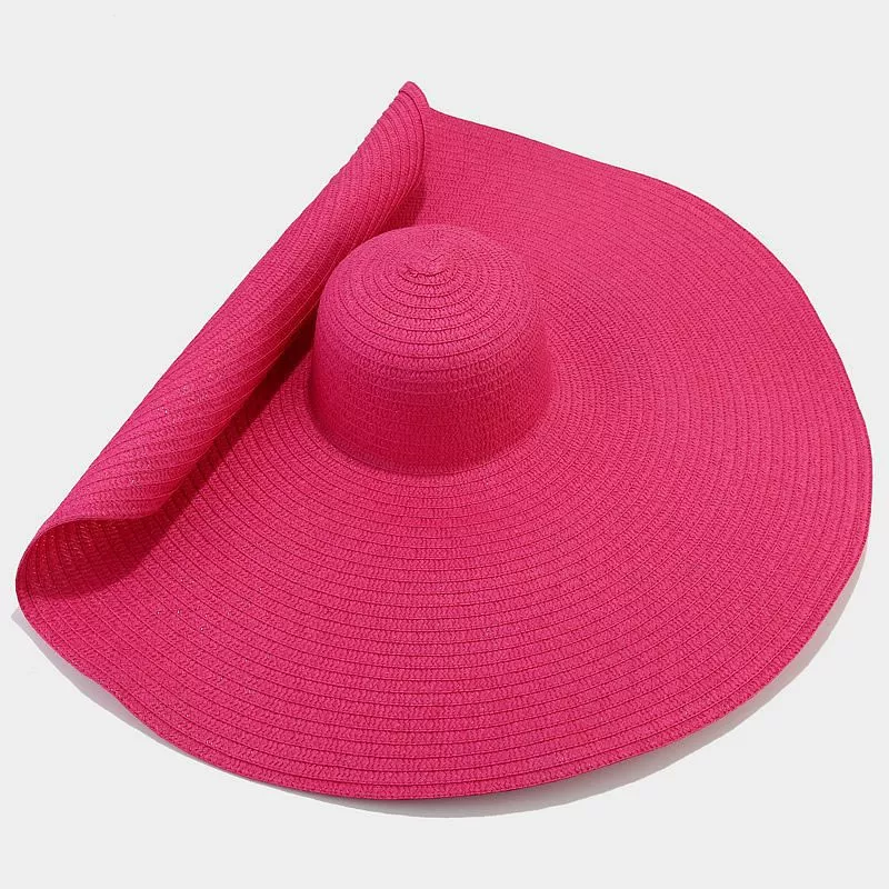 Oversized Wide Brim Straw Sun Hat, image 10
