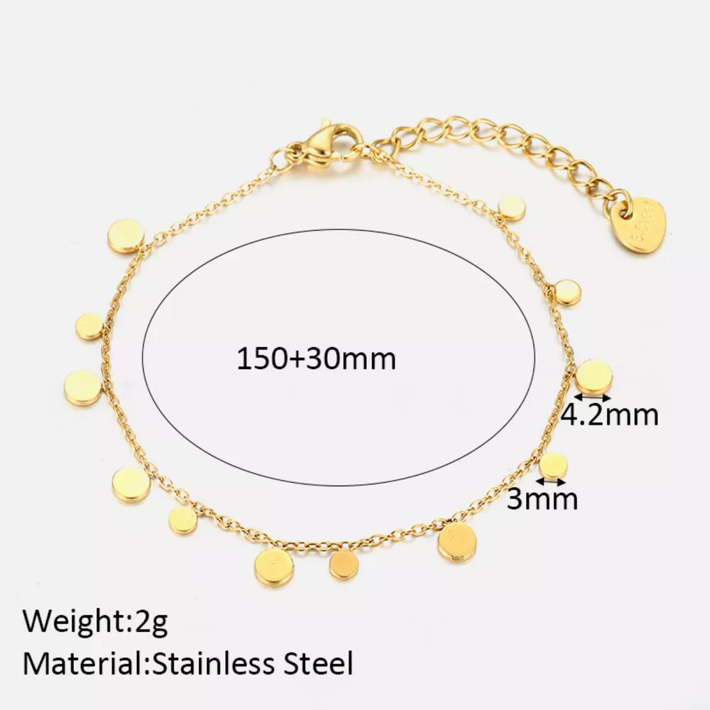 18K Gold-Plated Charm Bracelet, image 9