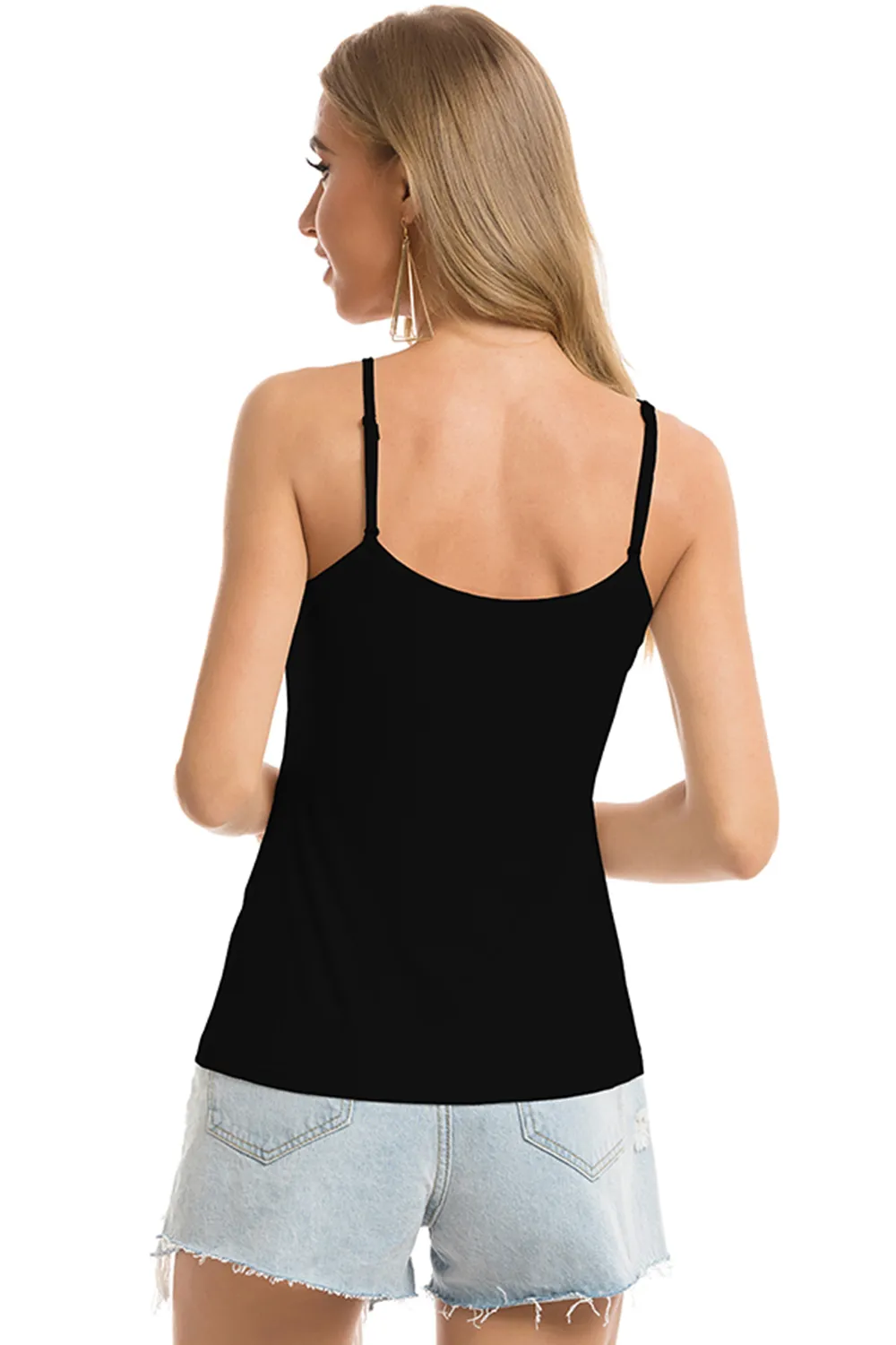 Scoop Neck Spaghetti Strap Cami, image 11