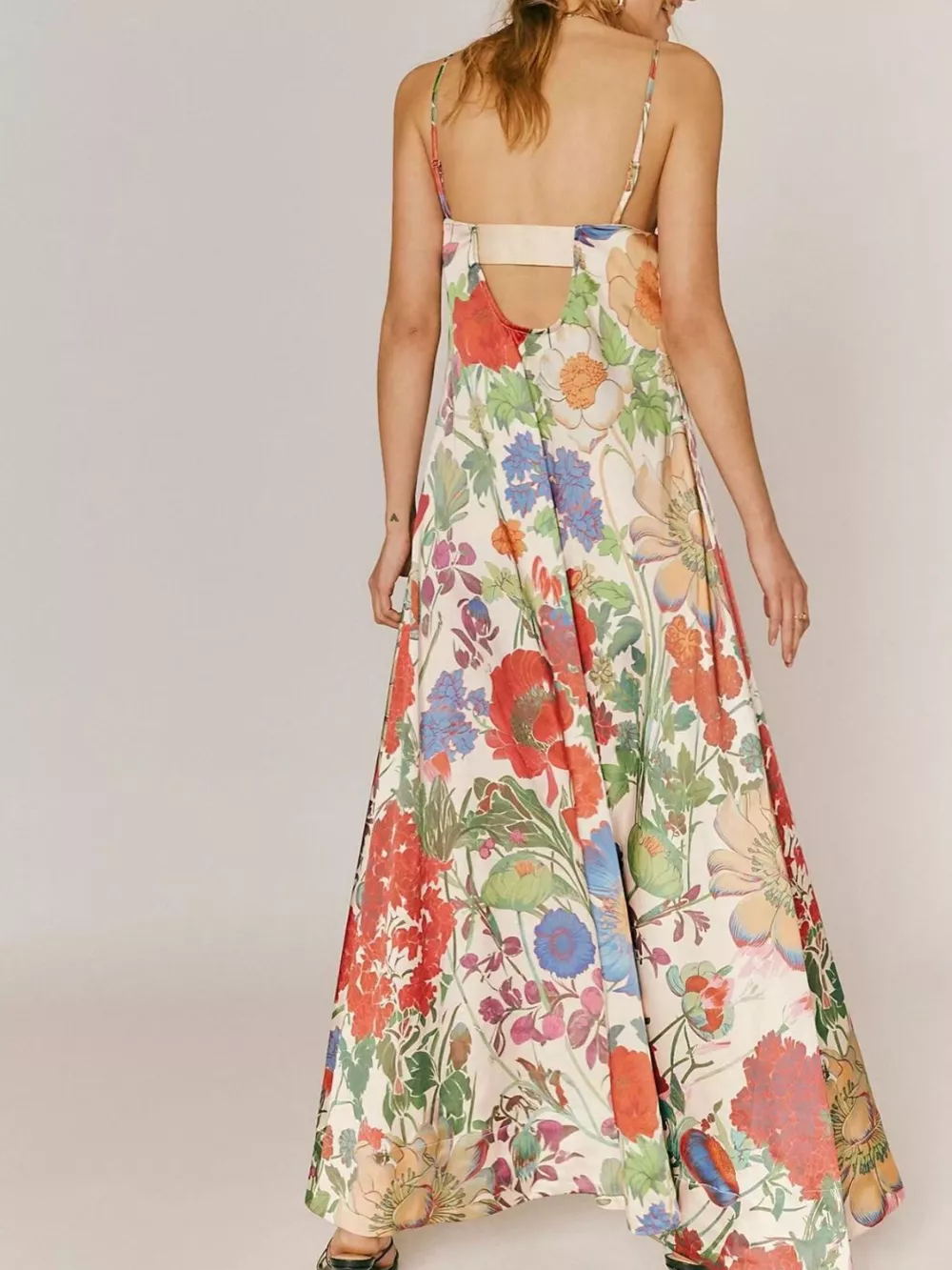 Floral Print Sleeveless Maxi Dress, image 8