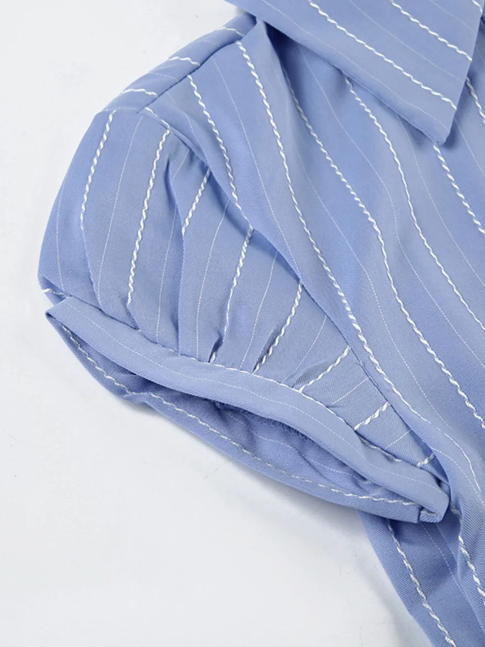 Striped Button-Down Collared Neck Shirt, image 8