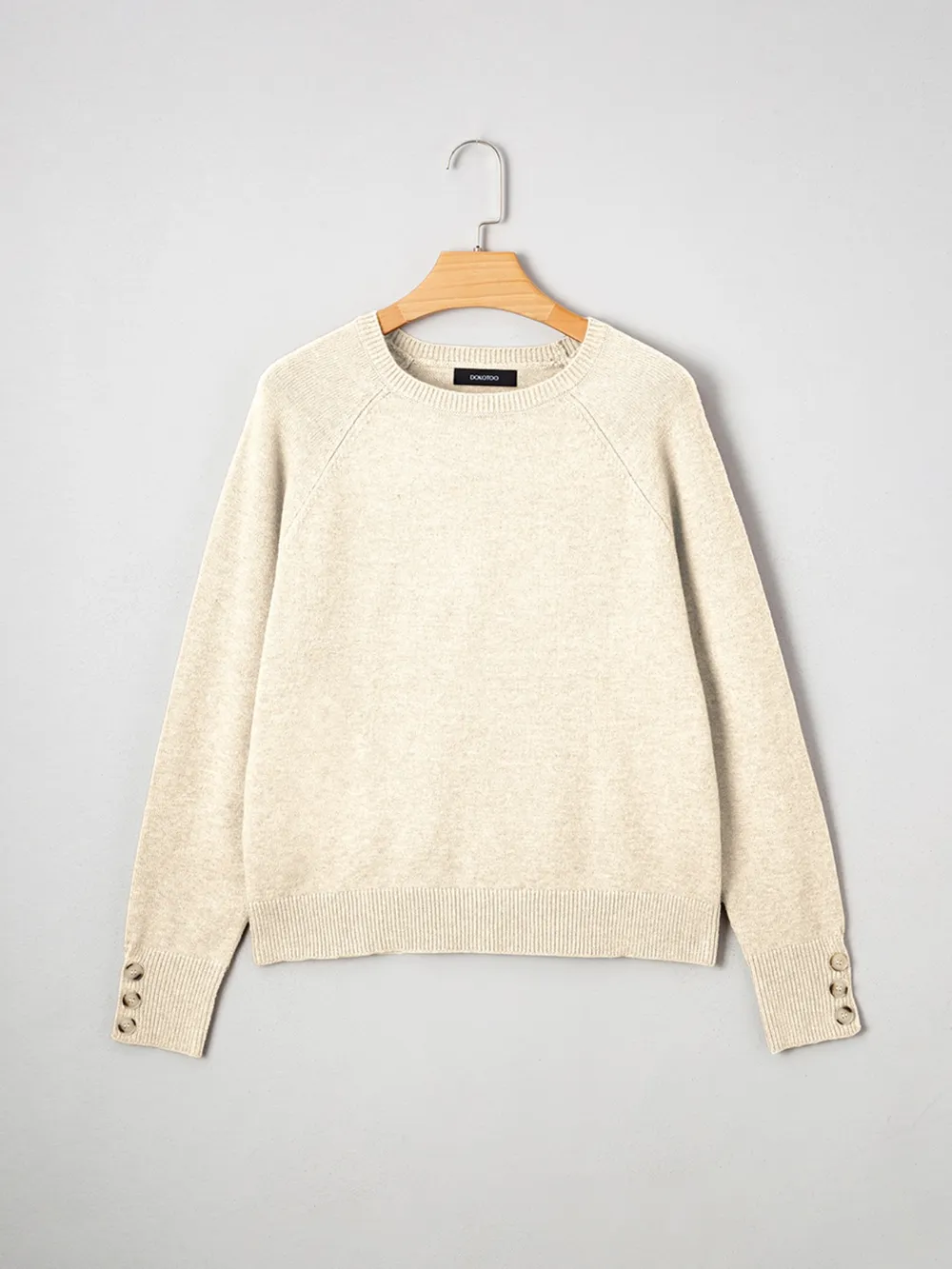 Crew Neck Long Sleeve Sweater, image 5