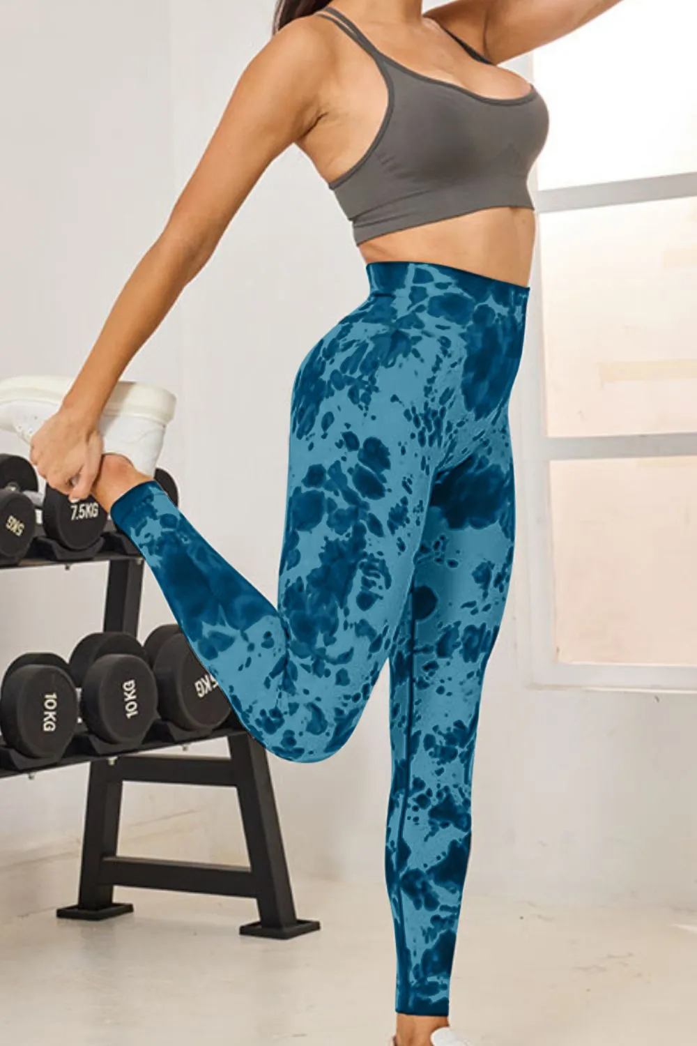 Tie-Dye High Waist Active Leggings, image 10