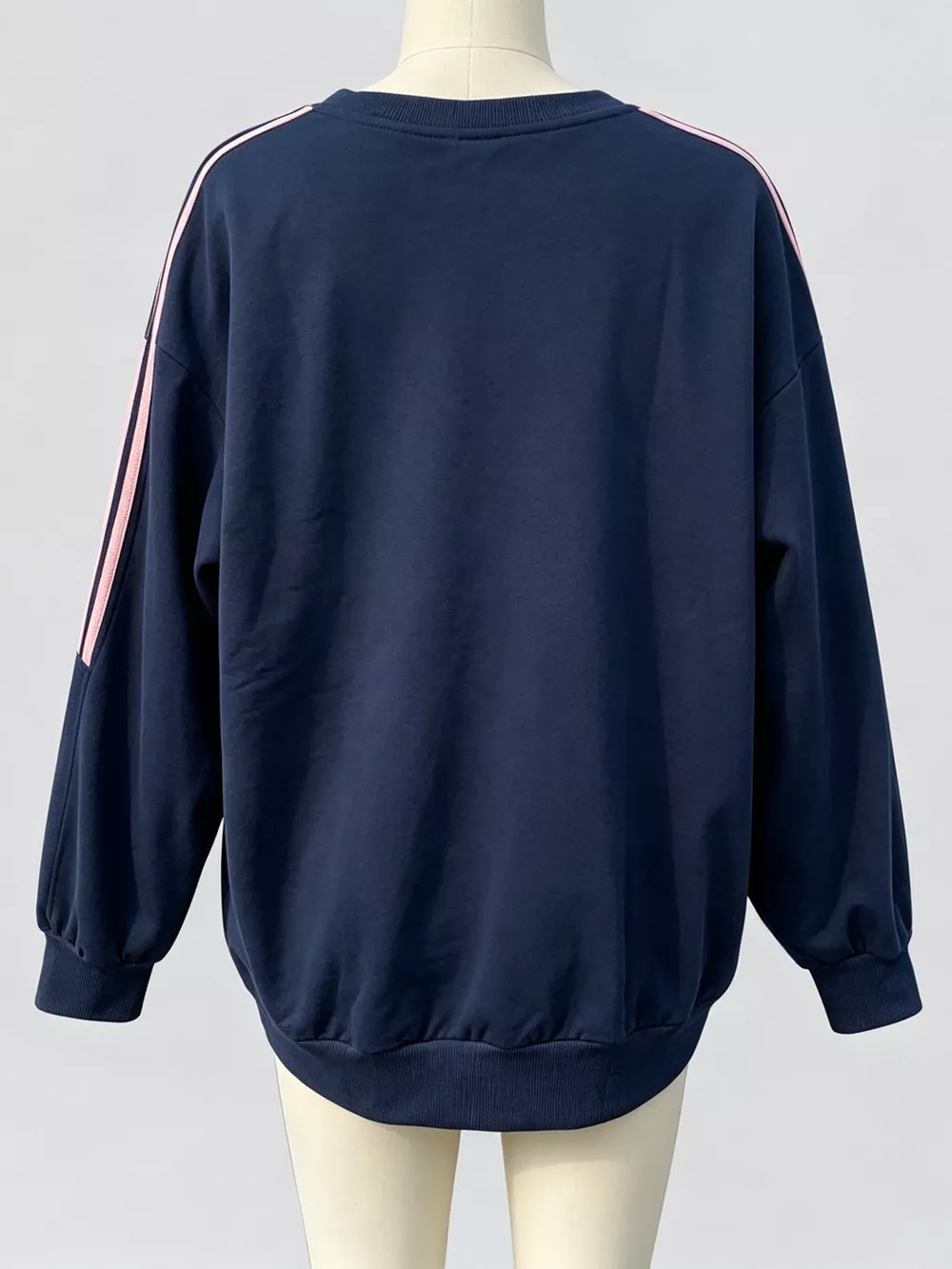 Striped Round Neck Sweatshirt, image 8
