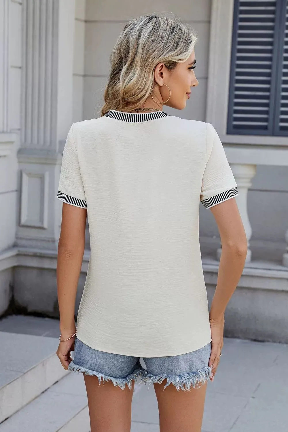 Round Neck Short Sleeve T-Shirt, image 5