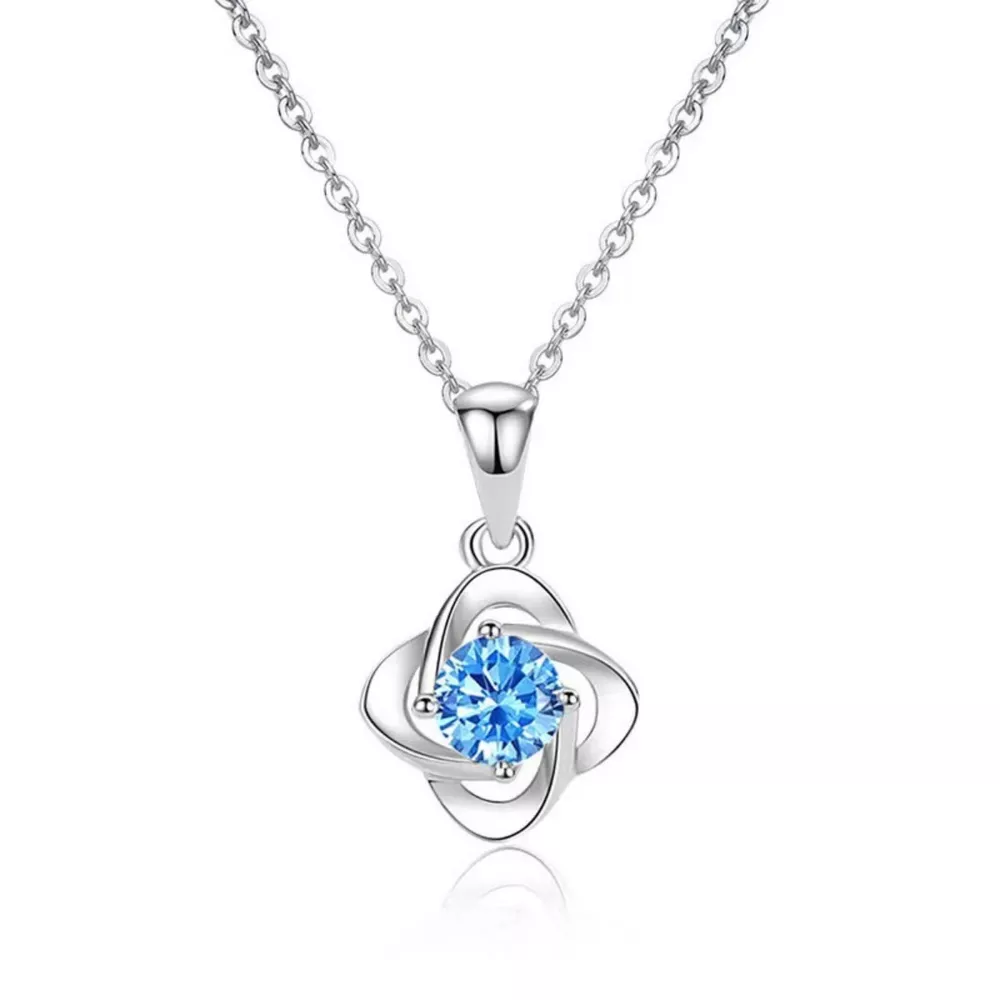 Four-Leaf Clover Pendant Necklace, image 4